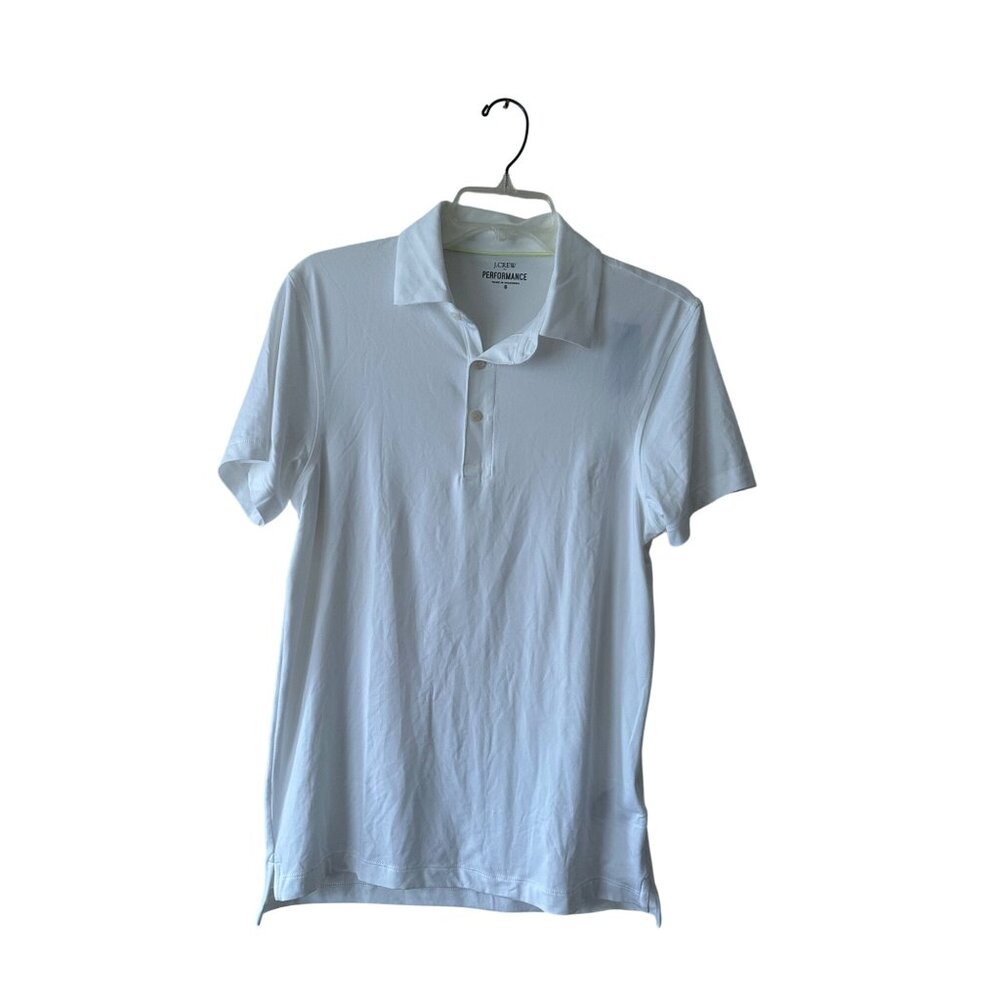 J. Crew Mens Performance Polo Shirt S Moisture Wicking UV Protective Breathable